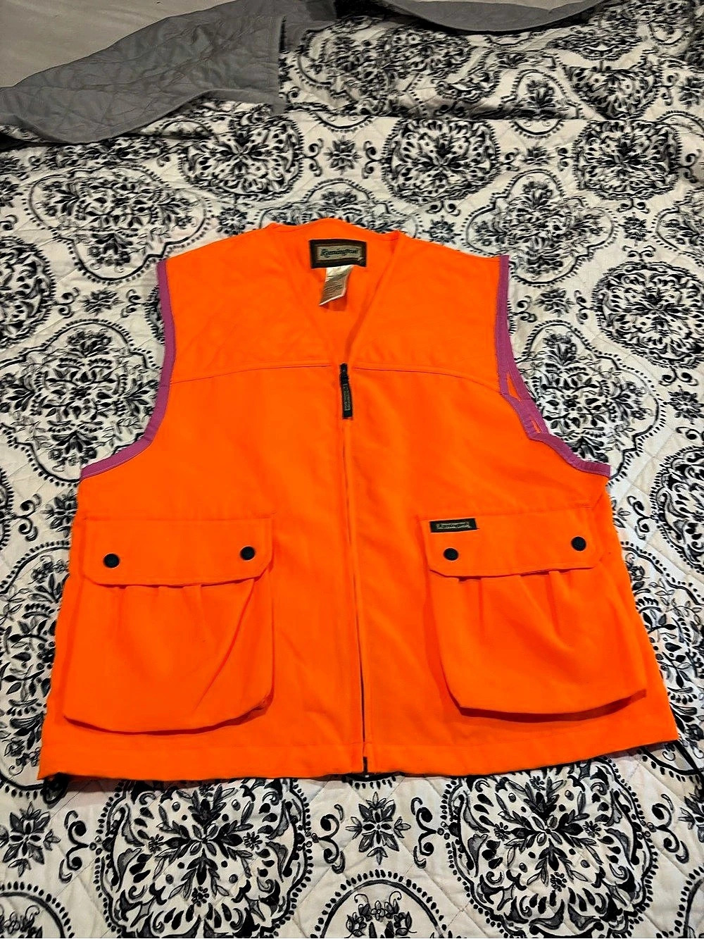 Remington Blaze Orange Hunting Field Vest Men's Orange & Purple Vest Large